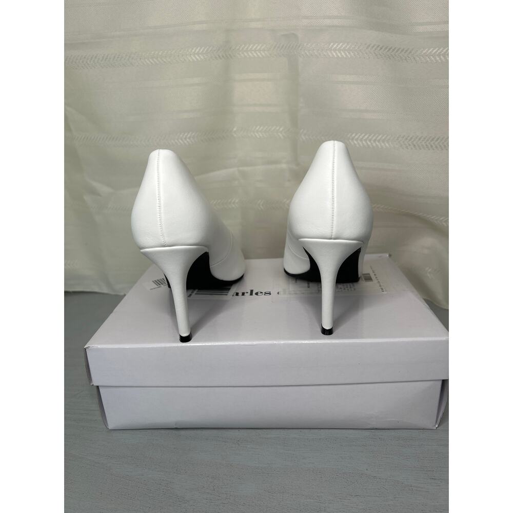 Charles David Geno Pointed Toe Stiletto Pumps White Womens Size 8M - Picture 13 of 14